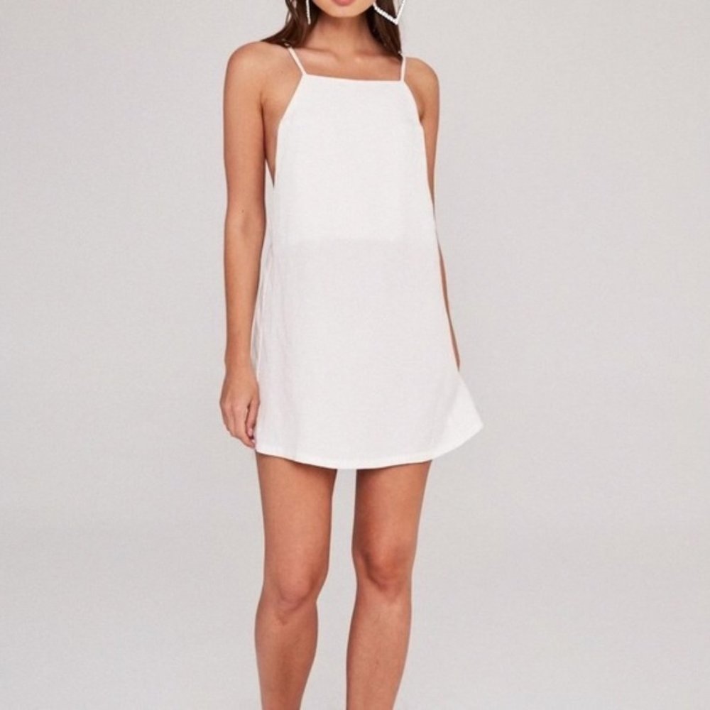 Stone Cold Fox linen mini dress